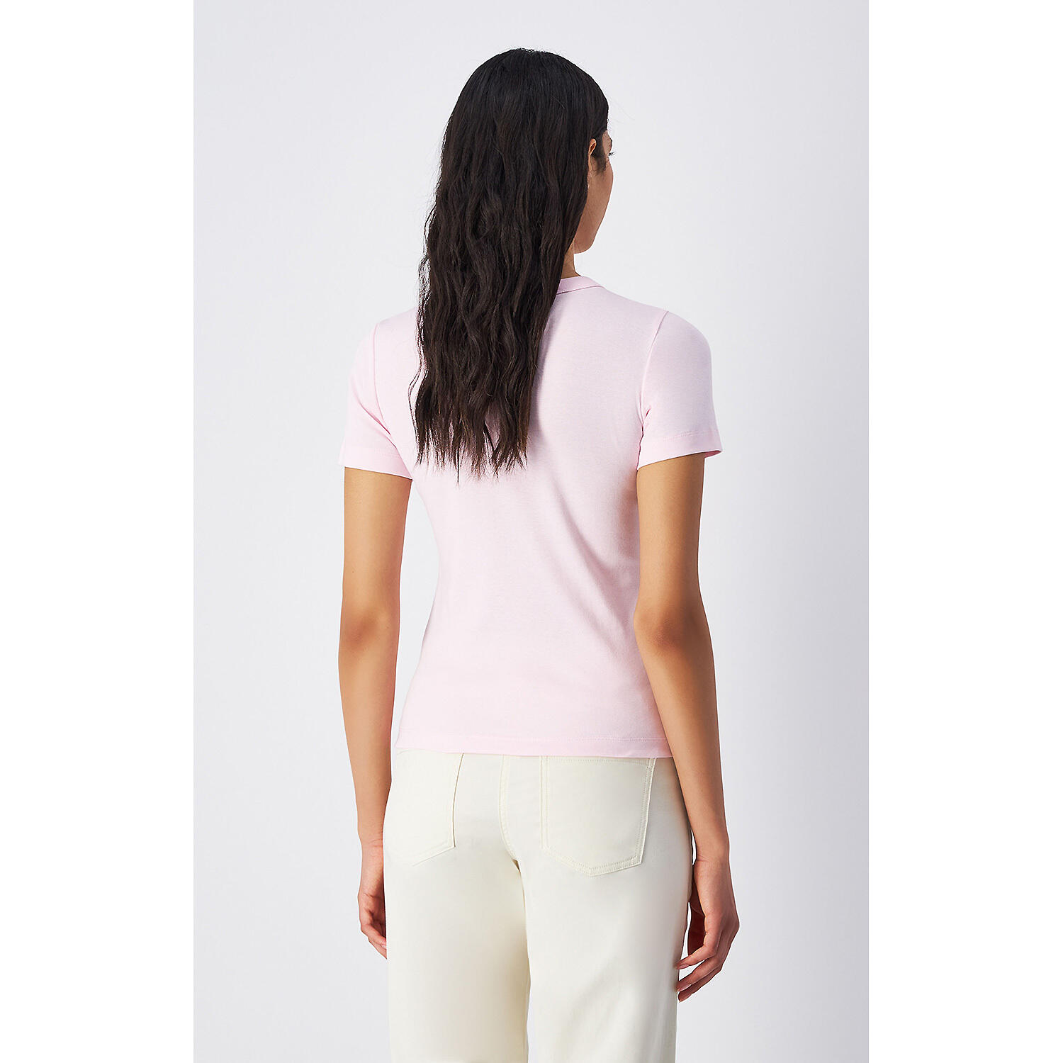 Champion TEE Soft Cotton Rib Donna Cotone Rosa, L 3/3