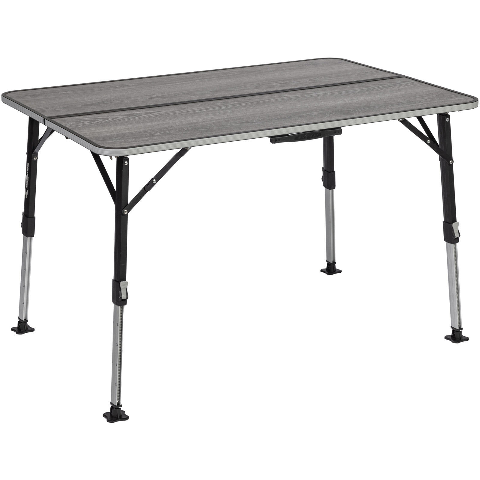 Brunner - Table De Camping Pliante Elu Duplit Ng Réglable En Hauteur Alu - Table De Camping - Gris - Taille Unique - Decathlon