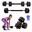 Halteres ajustáveis Até 20 kg Crescimento progressivo