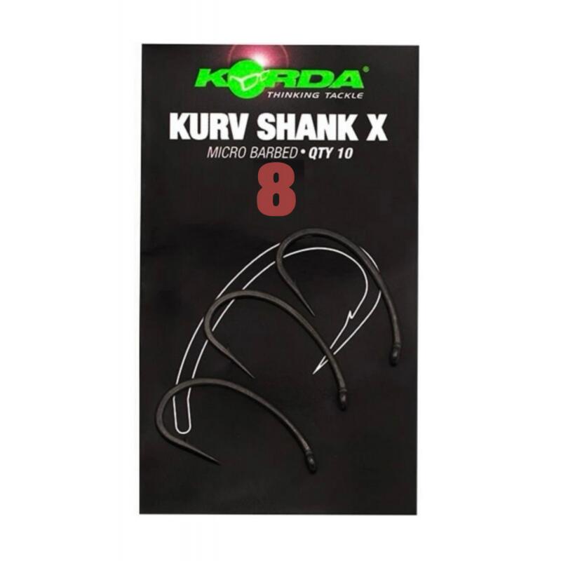 CARLIGE KORDA KURV SHANK X NR.8, 10BUC / PLIC 1/5