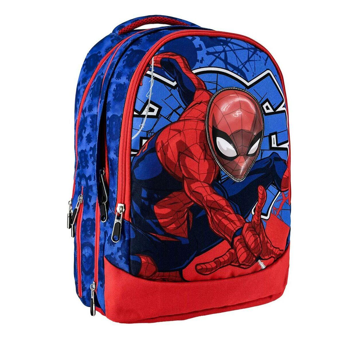 Mochila escolar spider-man vermelho