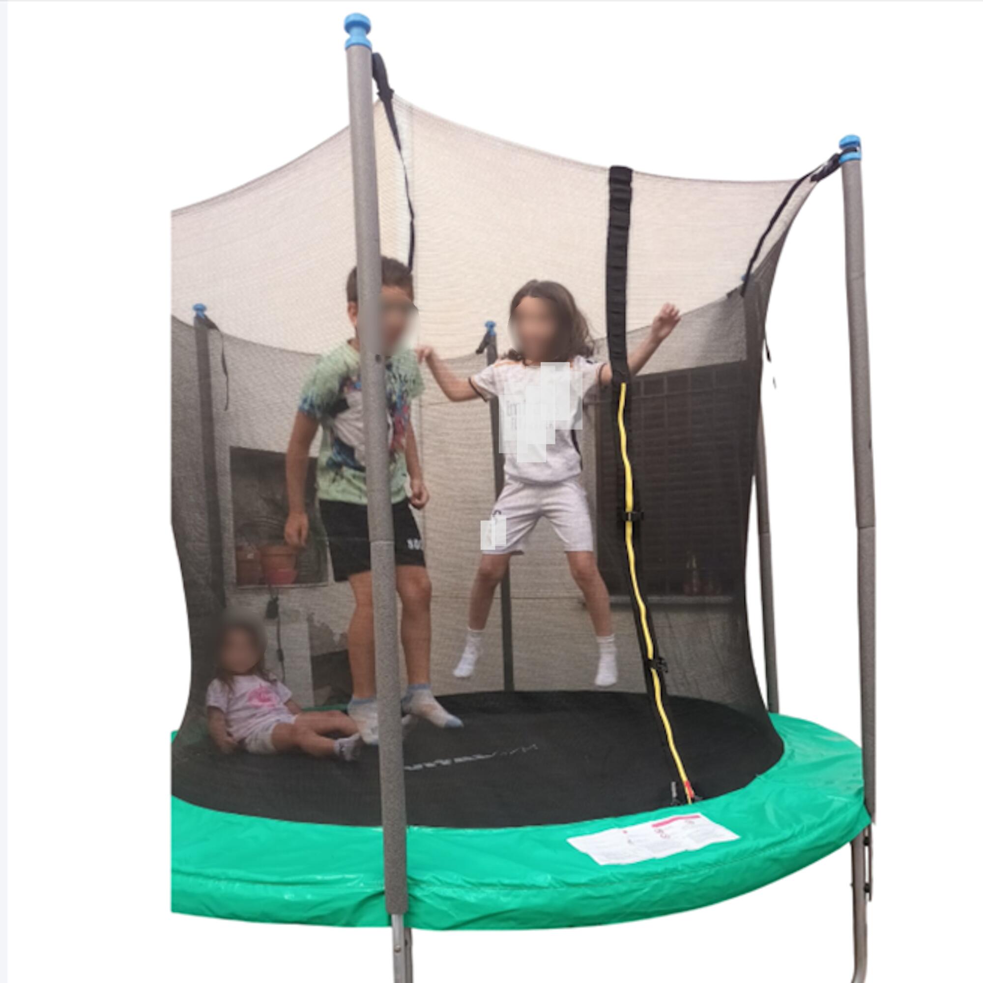 Cama Elastica Trampolin Vital Gym Con Red De Seguridad 244cm 4/7