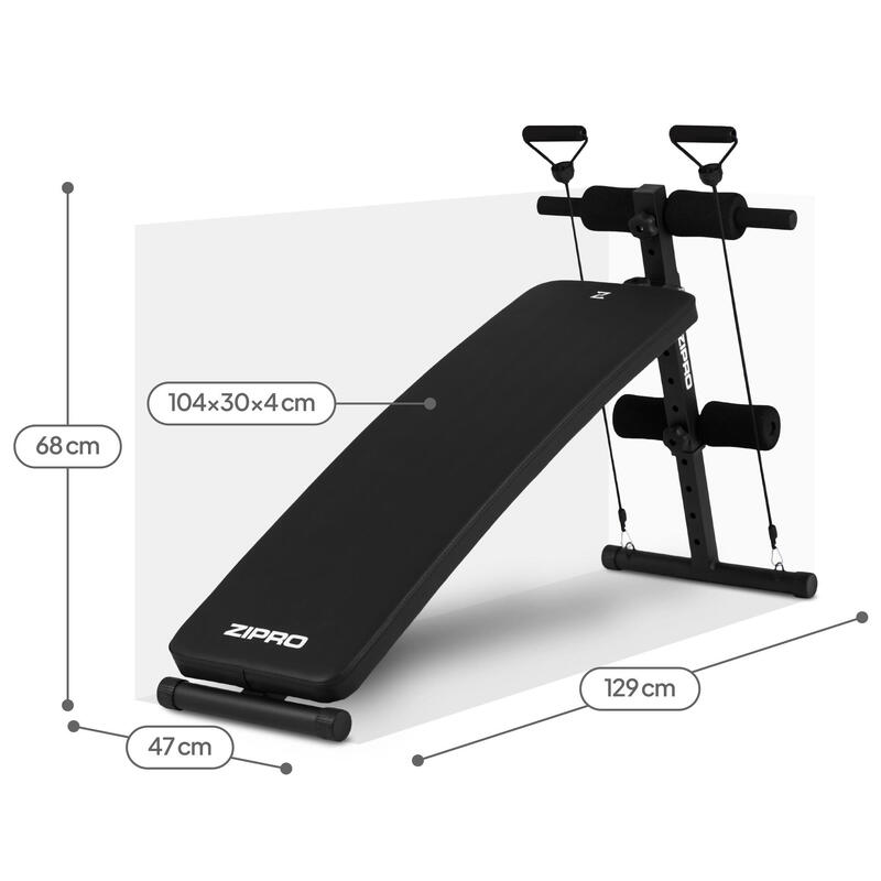 Bancă bodybuilding reglabilă Zipro Slant cu extensor