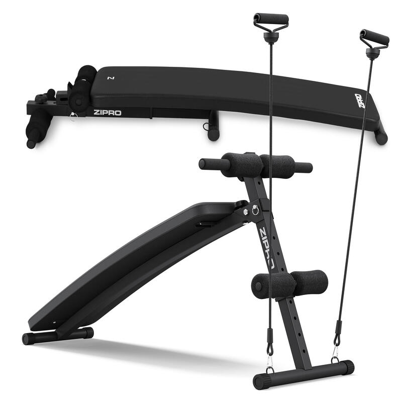 Banco de Musculação Zipro Slant Dobrável com extensão muscular