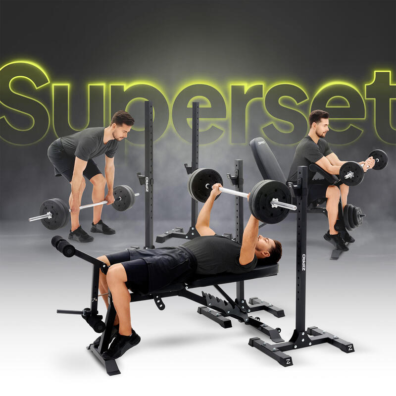 Bancă bodybuilding reglabilă Zipro Superset multifunctionala