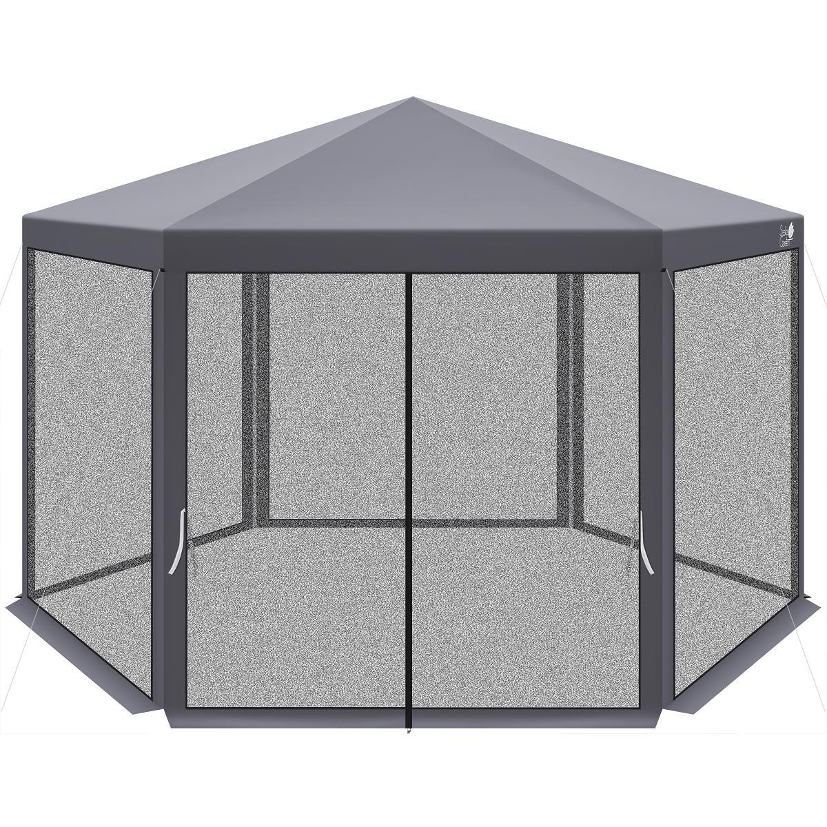 Namiot pawilon turystyczny 2x2x2x2.5M z moskitierą 3/7