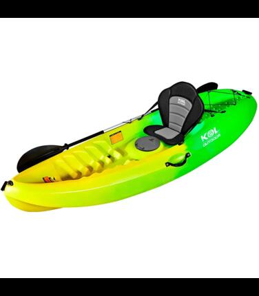 Kayak loisir monoplace Mola 270x80 cm Rouge Jaune - Sit-on-top 21 kg