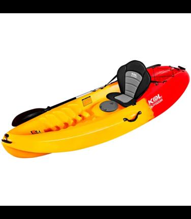 Kayak loisir monoplace Mola 270x80 cm Rouge Jaune - Sit-on-top 21 kg