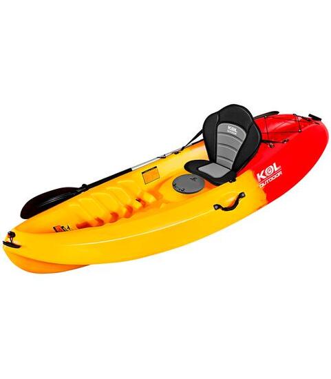 Kayak loisir monoplace Mola 270x80 cm Rouge Jaune - Sit-on-top 21 kg