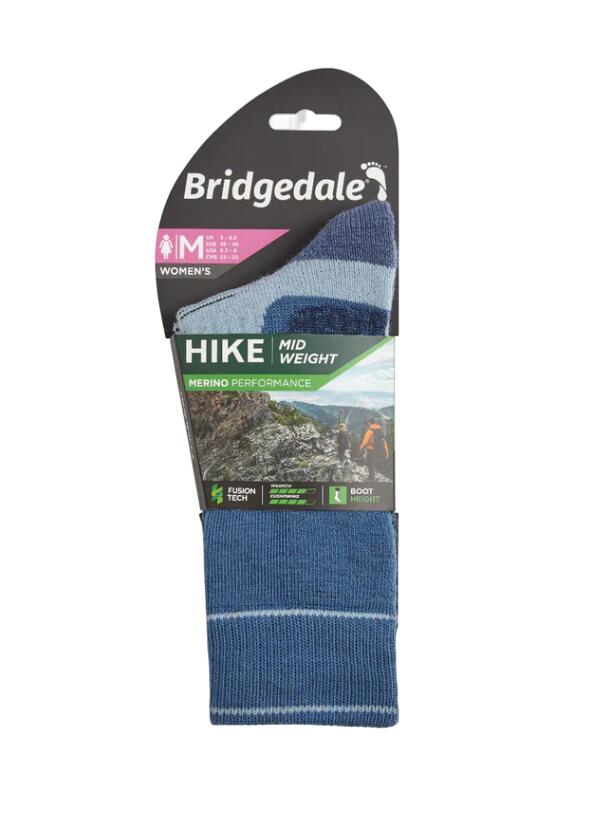 Chaussettes en laine pour femmes Ciel bleu 3/4