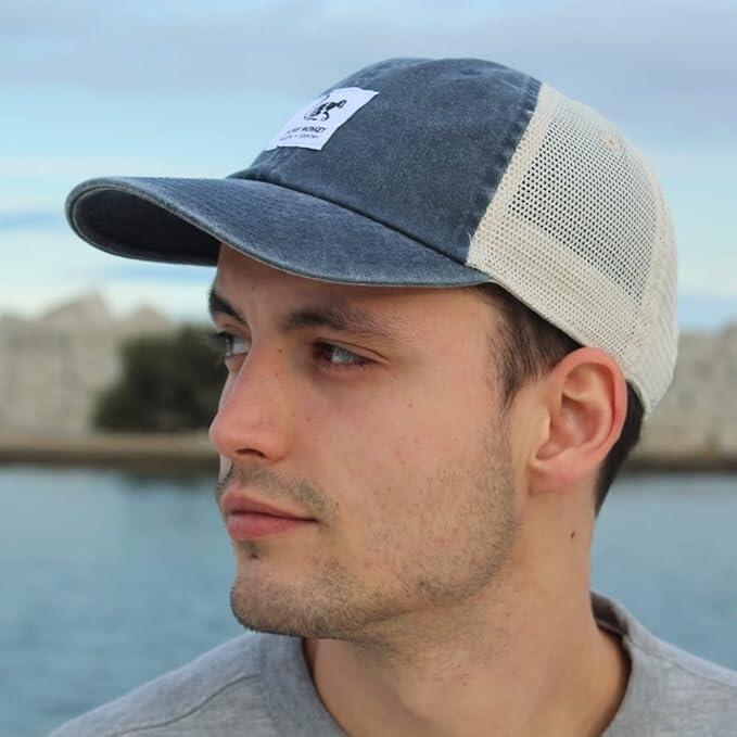 Gorra Trucker - Malla Lona - Algodón / Adulto / Talla única (Azul) 4/7