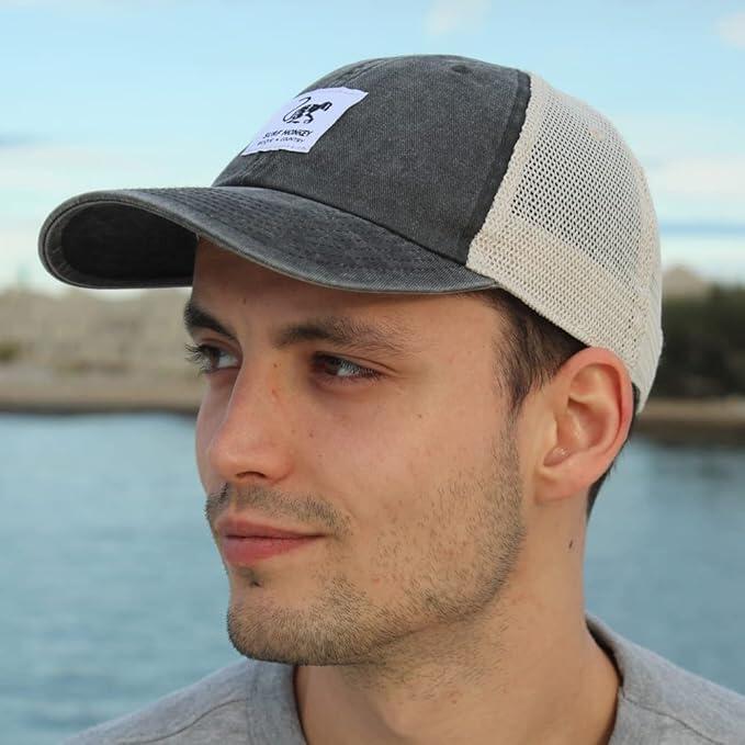 Gorra Trucker - Malla Lona - Algodón / Adulto / Talla única (Negro) 3/7