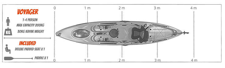 Cambridge Kayaks Voyager single plus 1 kajak 3/3