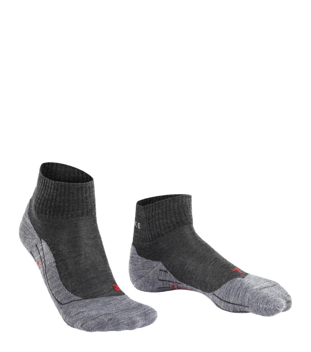 Tk5 Short Wandelsokken Dames wollen sokken asphalt mel. 2/7