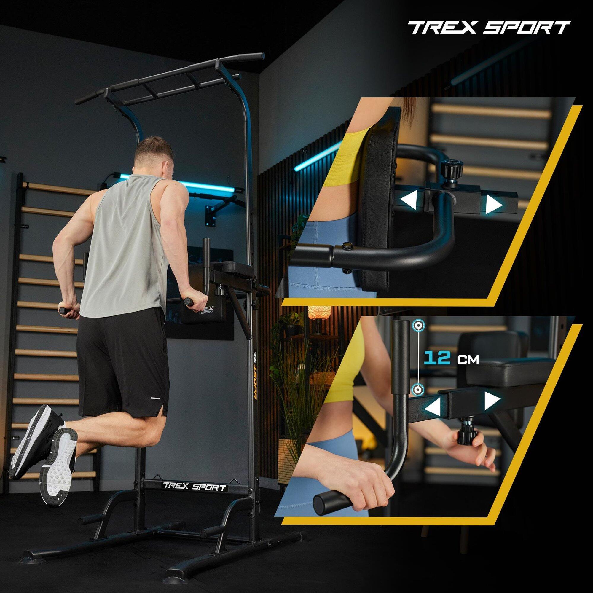 Estación de musculación 4 en 1 Trex Sport TX-150PR con bandas 4/7