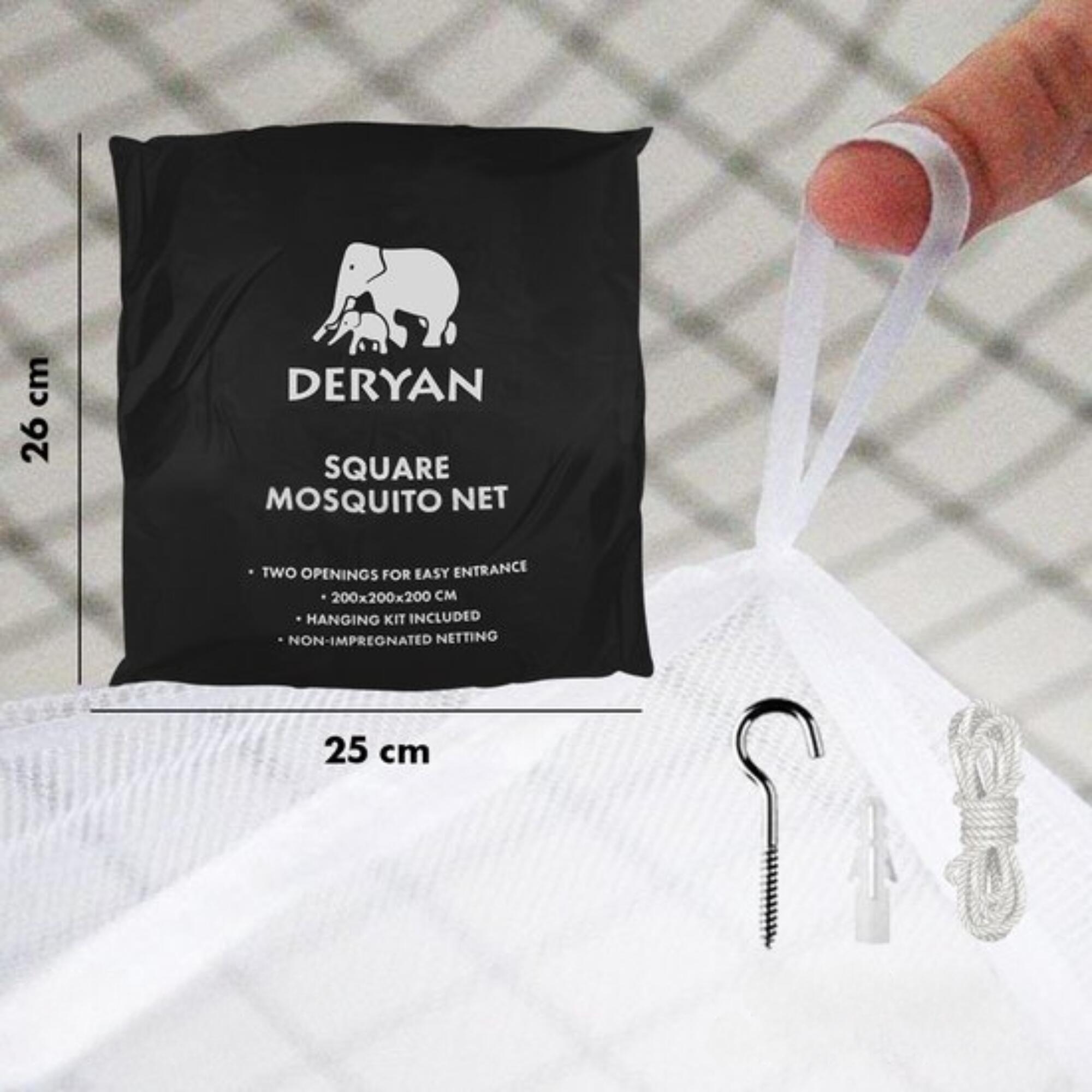 Mosquiteiro Deryan - Mosquiteiro duplo - Mosquiteiro com saco de viagem 7/7