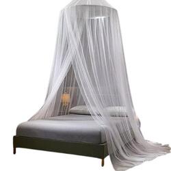 Moustiquaire Deryan Luxe - 2 Places - Carrée - Kit & Sac Inclus - Blanche