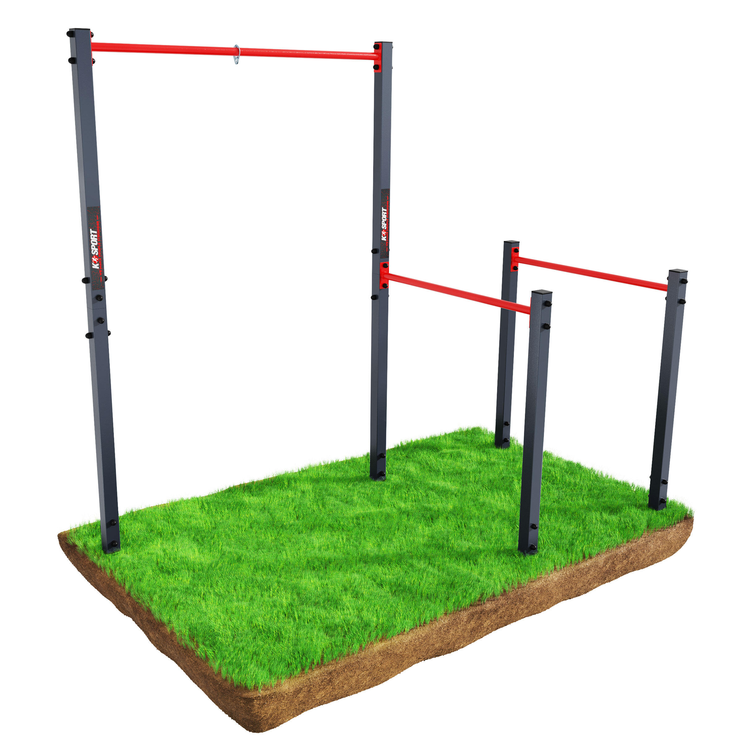 K-SPORT OUTDOOR GYM PULL UP BAR DIP STATION