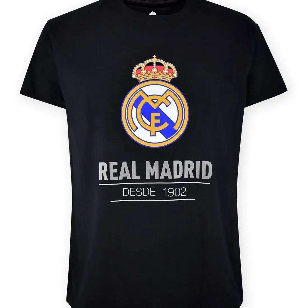 Мъжка футболна тениска Real Madrid cotton tee черна