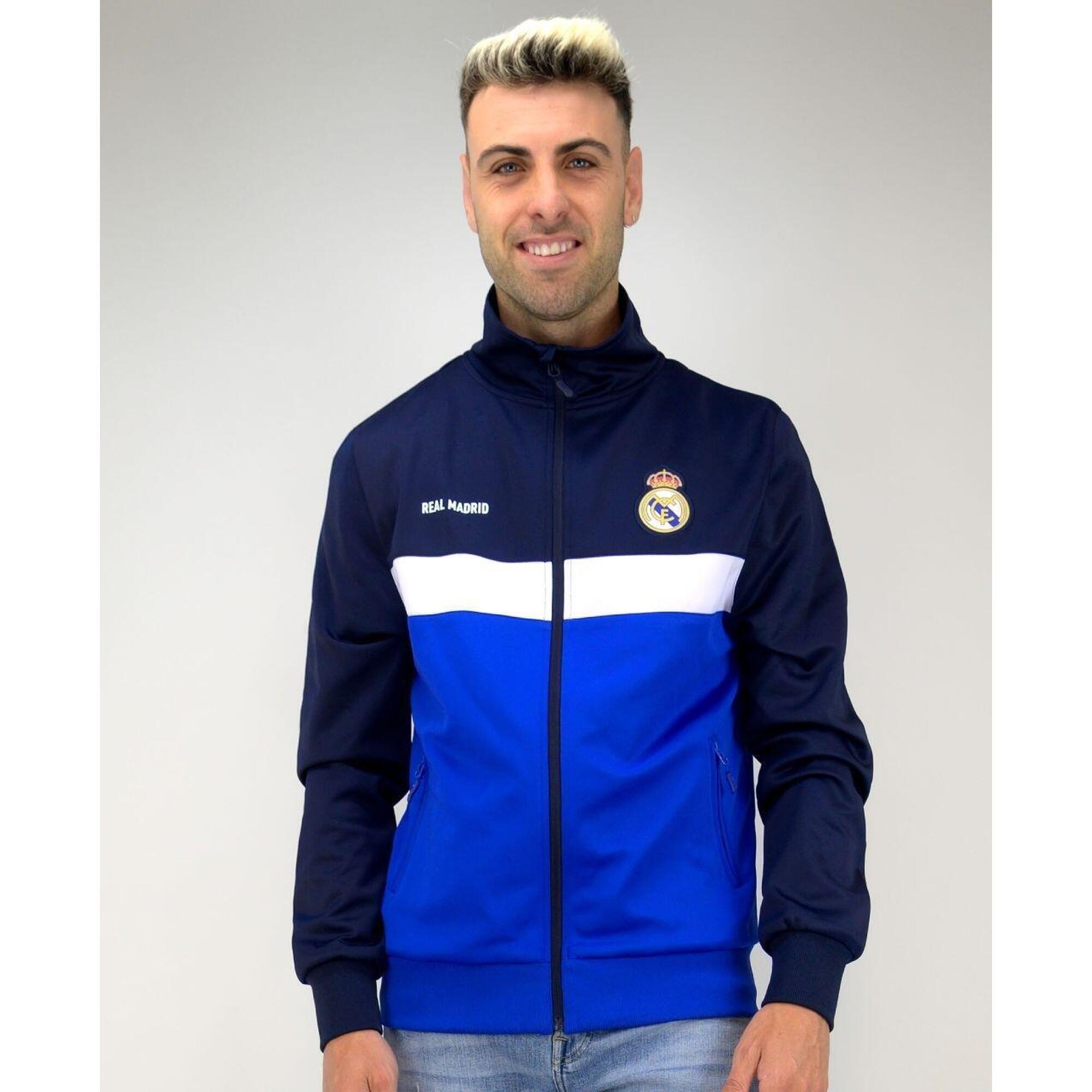 Sportowa bluza z zamkiem błyskawicznym legendarnego zespołu Madridista - M
