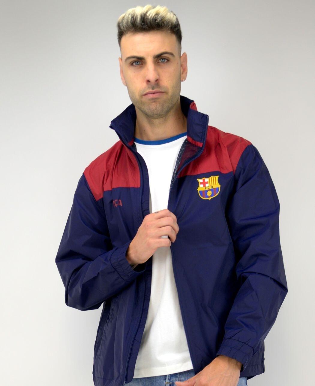 A prémium gránátvörös-kék Barçás széldzseki - S 3/7