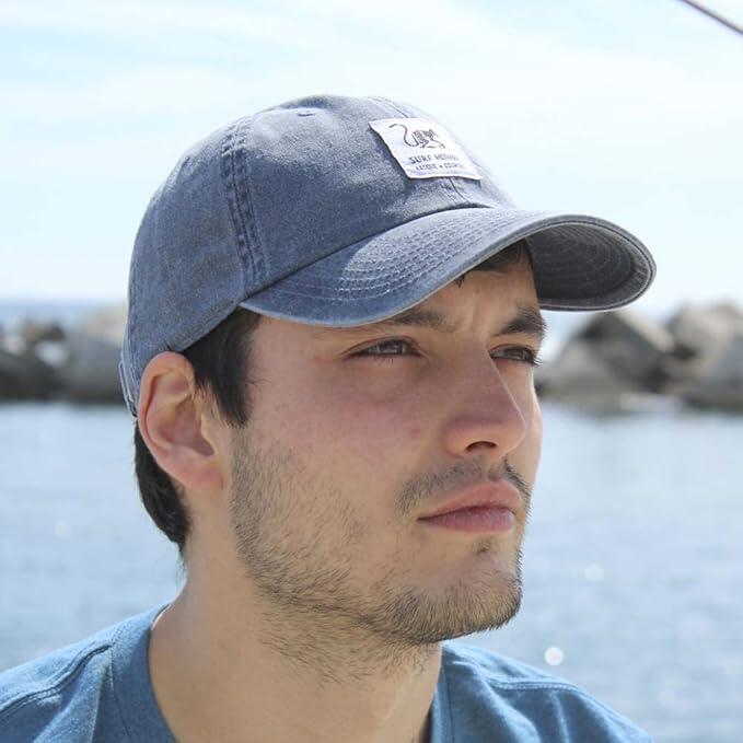 Gorra Béisbol -Aspecto Desgastado -Sin estructura /Adulto /Talla única (Azul) 5/6