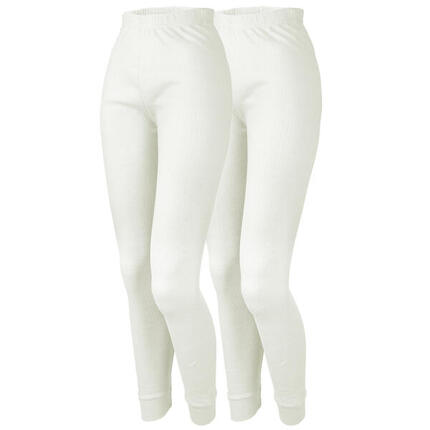 2 pantalons thermiques | Sous-vêtements | Femmes | Polaire | Gris