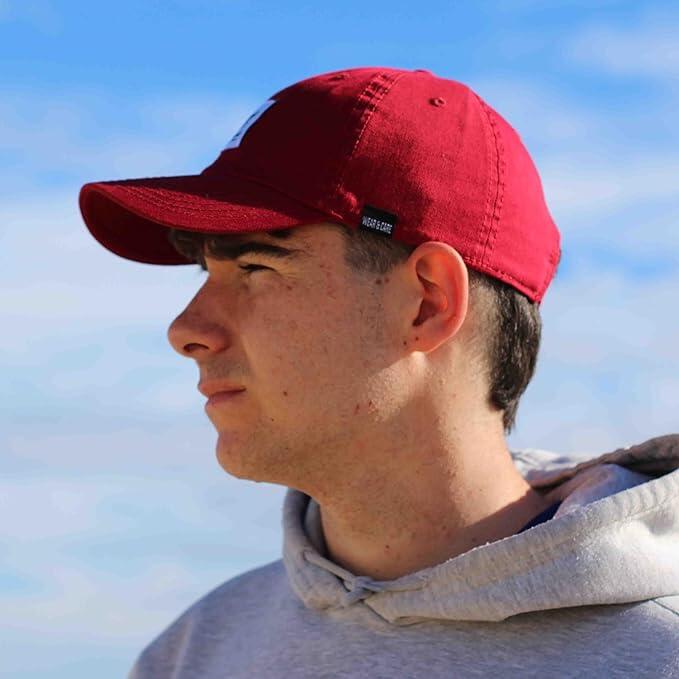 Gorra Béisbol - Algodón Orgánico - Sin estructura / Adulto / Talla única (Rojo) 4/7
