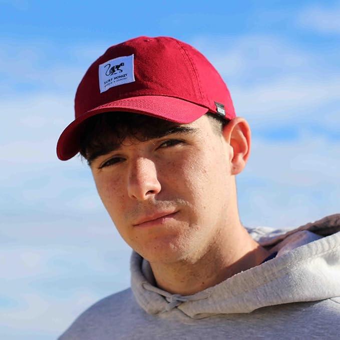 Gorra Béisbol - Algodón Orgánico - Sin estructura / Adulto / Talla única (Rojo) 3/7