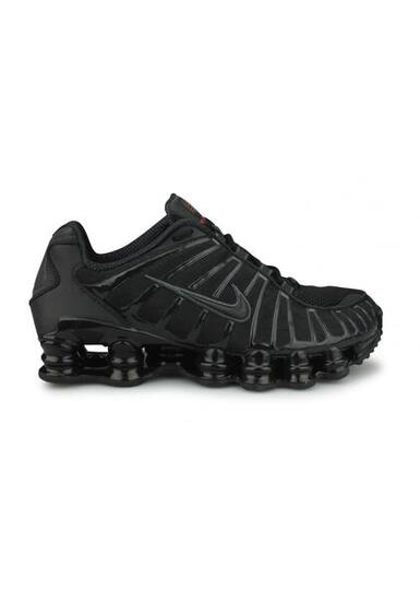 Zapatillas Nike Shox TL Negro/Métal Hematite/Naranja Max