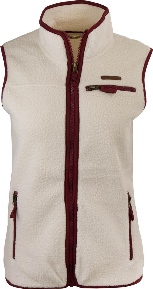 Eleganckie damskie kamizelki Aurela White z Merinowol
