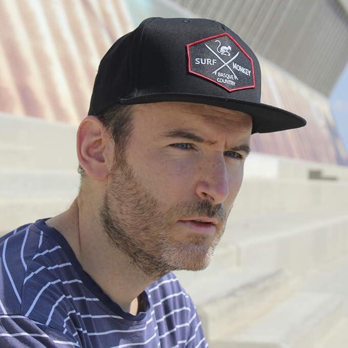 Casquette Trucker - Visière plate - Snapback / Adulte / Taille unique (Noir) 3/3