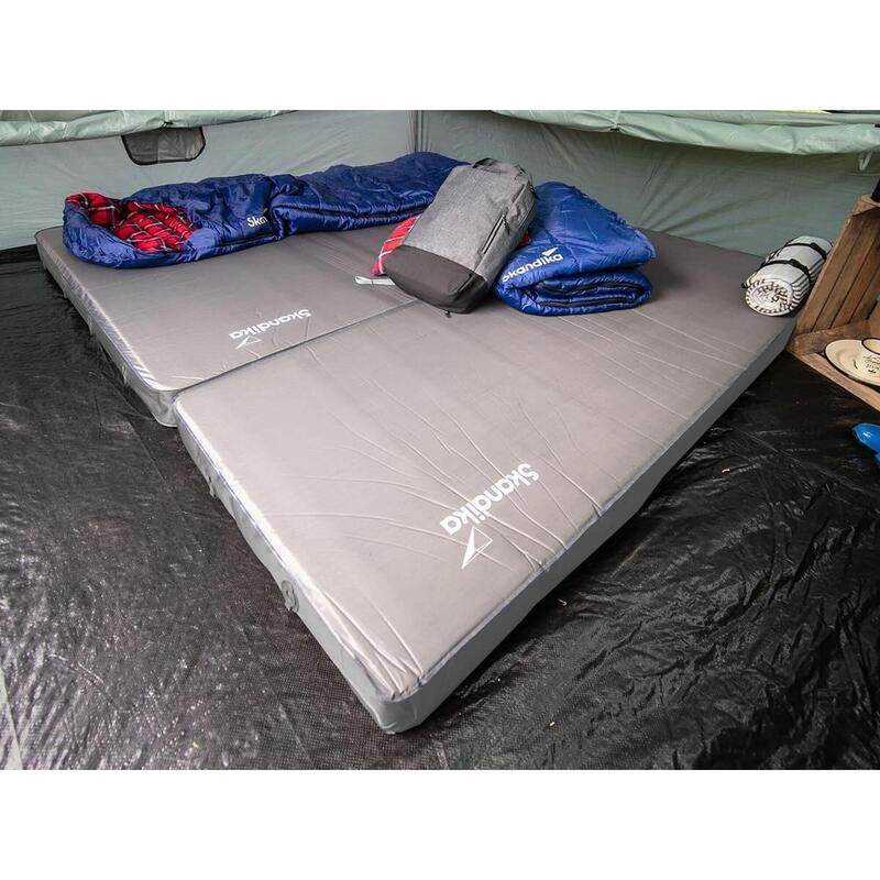 Matelas de camping autogonflant 3D Premium Double - 195x140x10 cm - 2 Pers