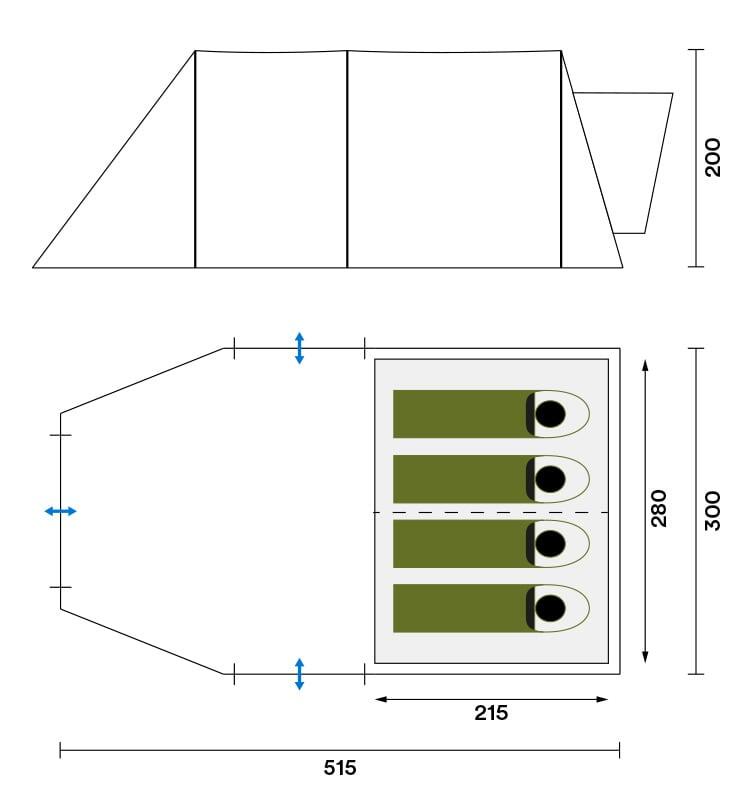 Tweedehands - Autotent Pitea XL Up - kampeertent voor SUV en auto - 4 pers. 7/7