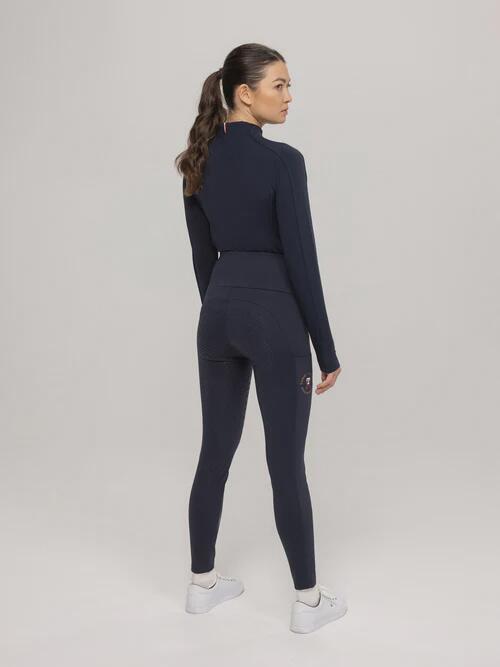 Tommy Hilfiger Equestrian Delaware Hoge Taille Full Grip Legging Dames Blauw - 7/7