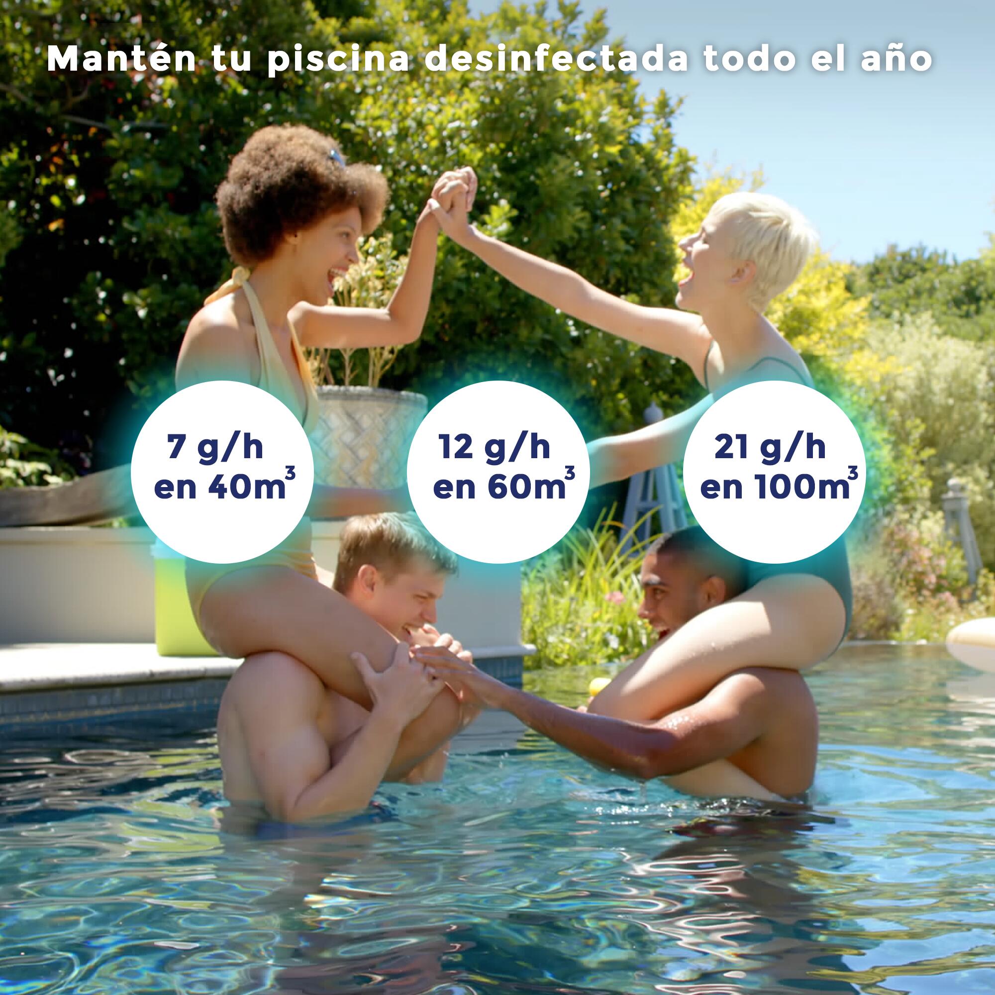 Gre - Clorador salino con control pH para piscinas 7 g/h - hasta 40 m3 3/6