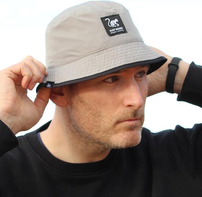 Gorro - Reciclado-À prova água-Reversível / Adulto / Tamanho único (Preto/Cinza) 4/7