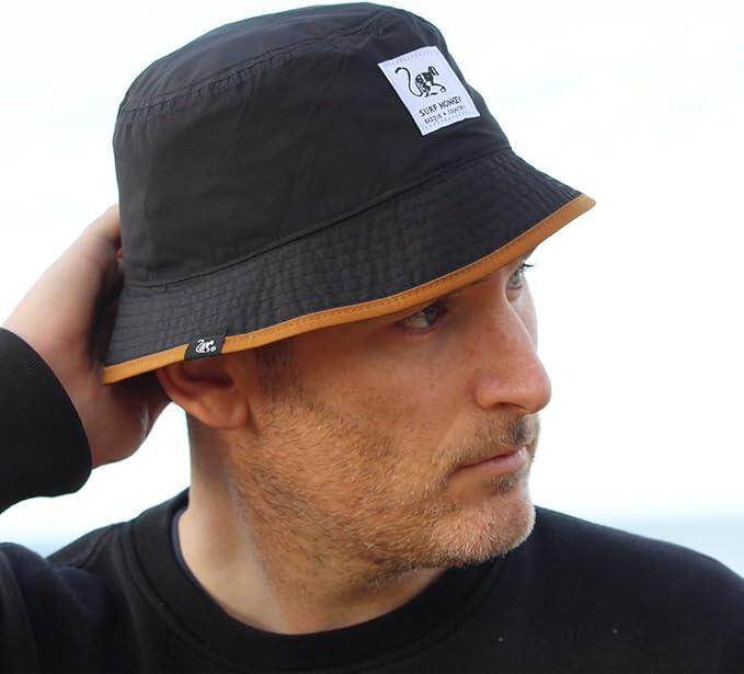 Gorro - Reciclado-À prova água-Reversível /Adulto /Tamanho único (Laranja/Preto) 4/7