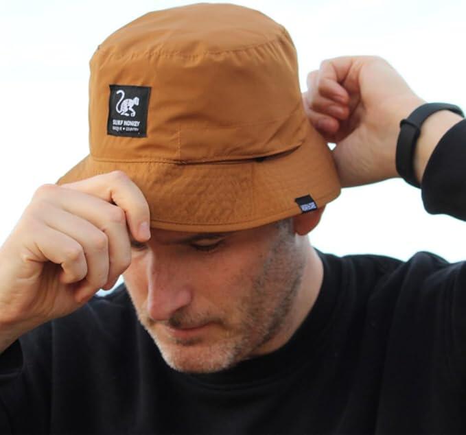 Gorro - Reciclado-À prova água-Reversível /Adulto /Tamanho único (Laranja/Preto) 3/7
