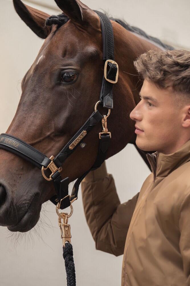 HEADCOLLAR FAUX LEATHER PLAIT DP ALMOND 5/5