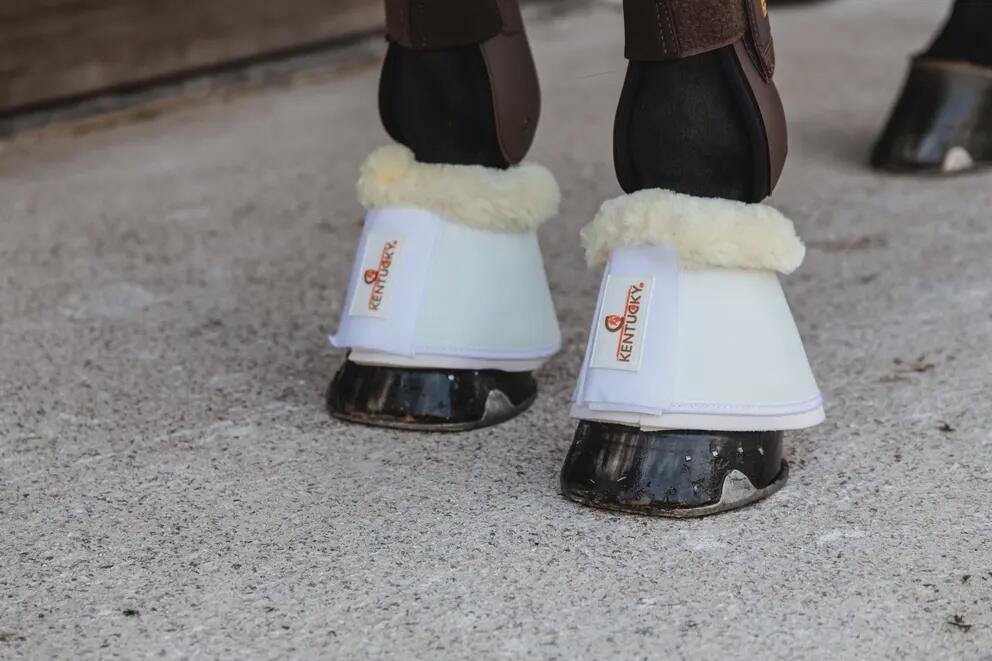 Cloches pour cheval  cuir et mouton Kentucky 7/7