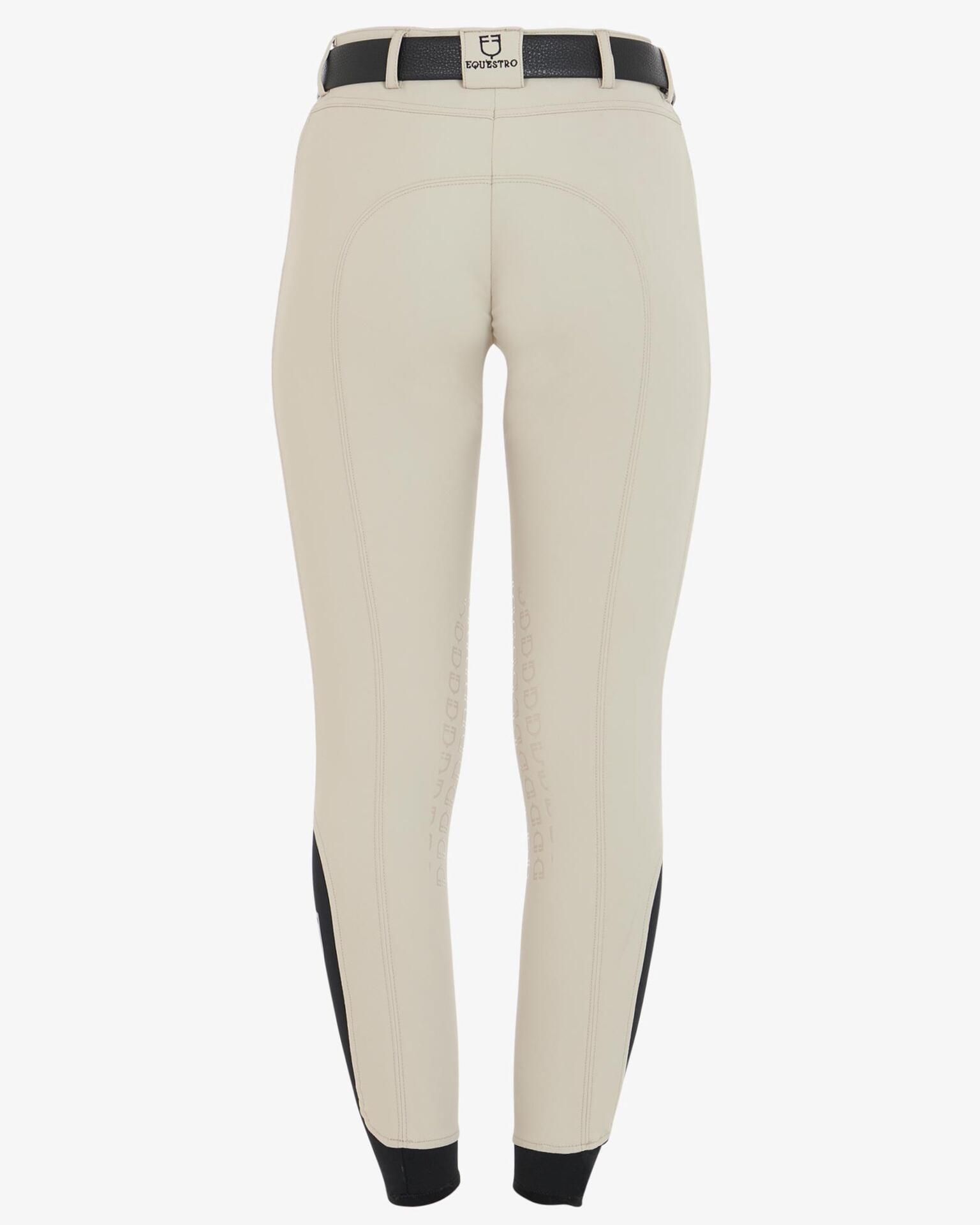 Equestro Dames Zomer Rijbroek Zenda Knie Grip Blauw - 3/7