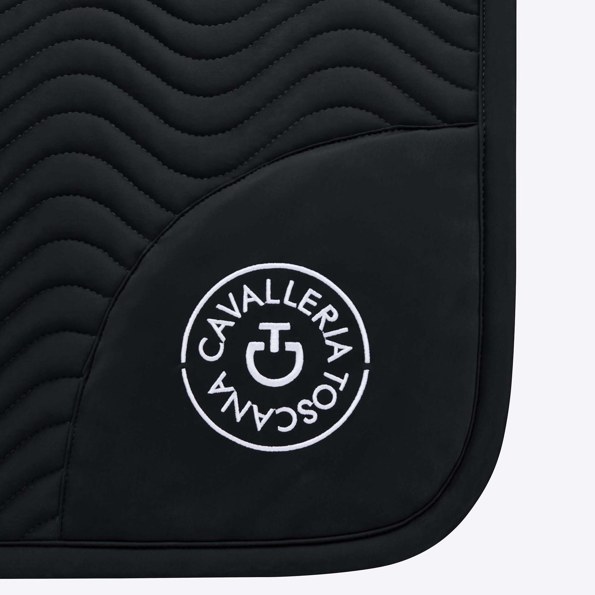 Cavalleria Toscana Double Orbit Wave Quilted Zadeldek Grijs - 7/7