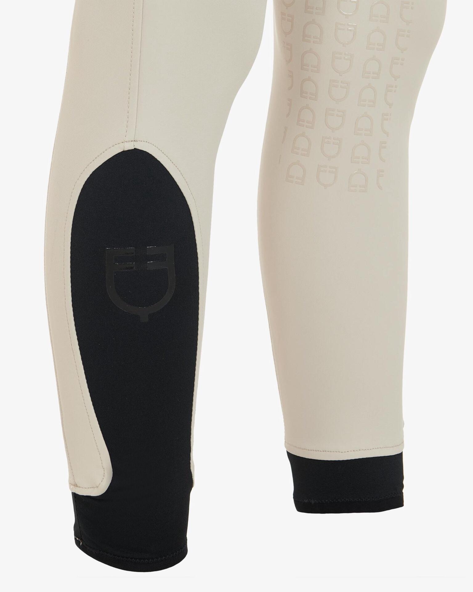 Equestro Dames Zomer Rijbroek Zenda Knie Grip Blauw - 5/7