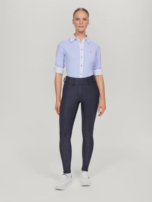 Tommy Hilfiger Equestrian Highland Hybrid Legging Full Grip Dames Blauw - 6/7