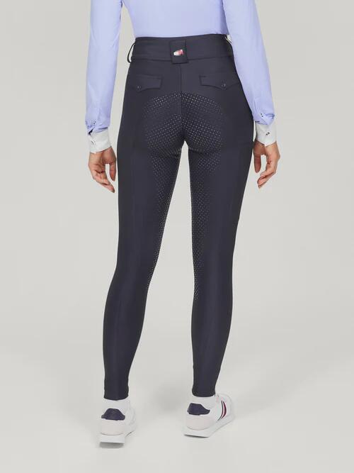 Tommy Hilfiger Equestrian Highland Hybrid Legging Full Grip Dames Blauw - 2/7