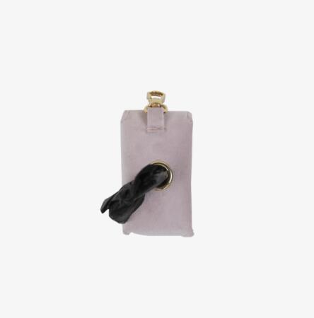 Porte-sac à crottes de chien carré en velours 4/7