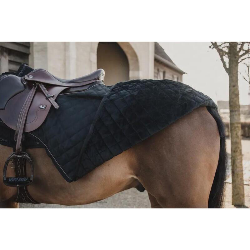 Couverture d’extérieur - 600D - L - Fourrure de lapin vegan - Navy