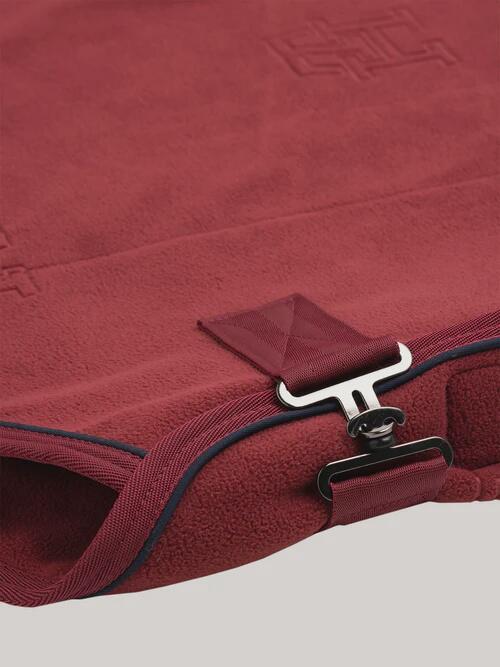 Tommy Hilfiger Equestrian Oxford Fleece Deken Rood - 4/5