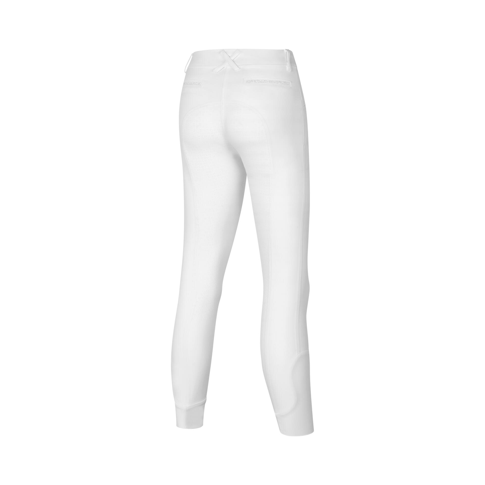 Kingsland Klkerry Dames Naadloze Full Grip Rijbroek Wit - 4/4